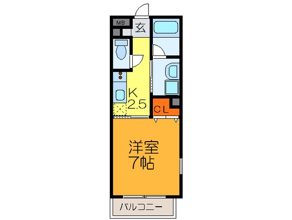 エレガンツア南本町の物件間取画像